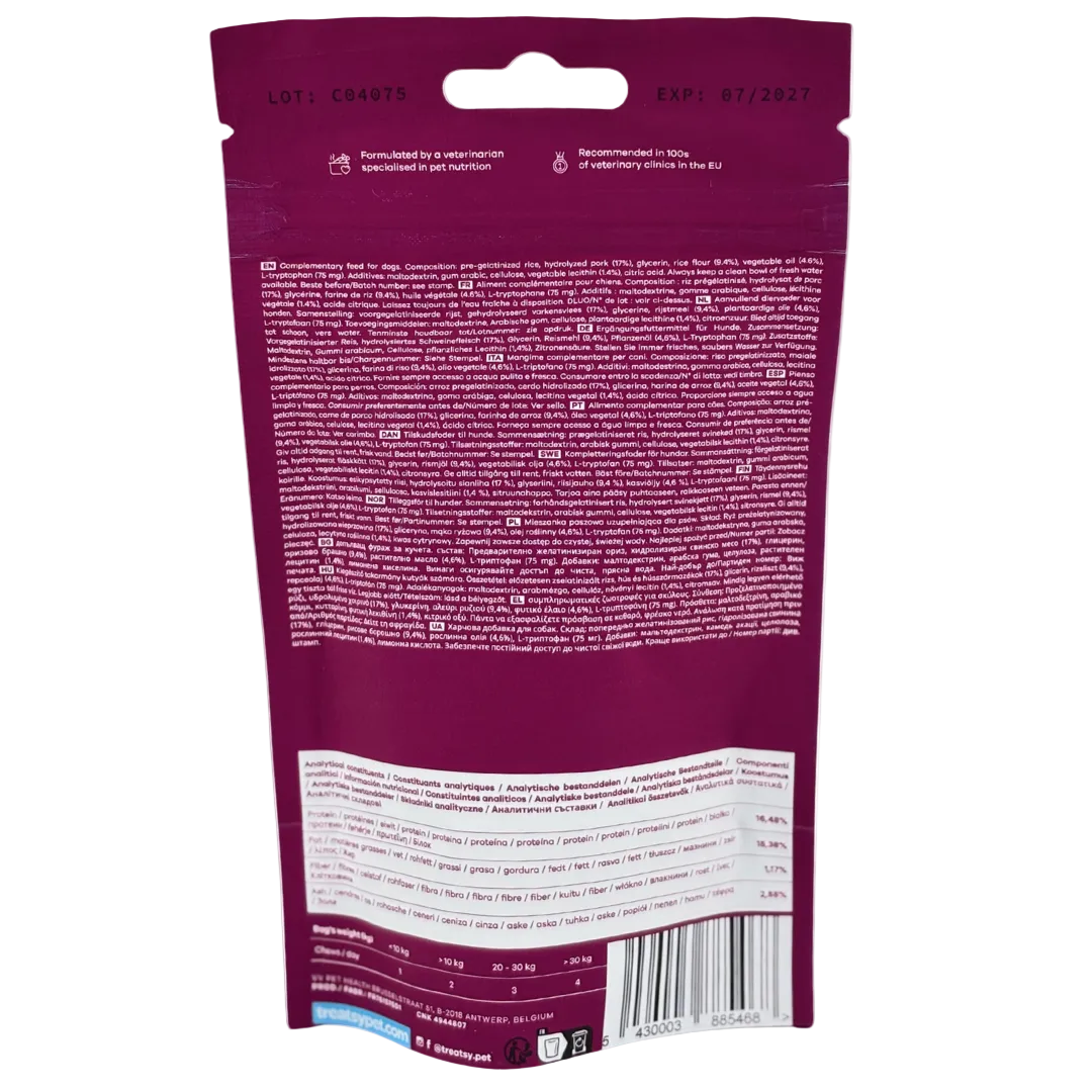 Complément alimentaire anti-stress pour chiens